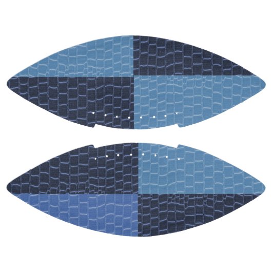 Ballon De Foot Design de tamis en cuir bleu (Panneaux)