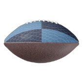 Ballon De Foot Design de tamis en cuir bleu (Tourné à 90°)
