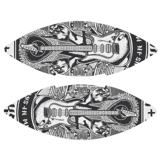 Ballon De Foot Design Guitar Rock (Panneaux)