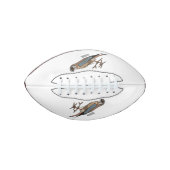 Ballon De Foot dessin animé d'oiseau-kestrel américain (Devant)