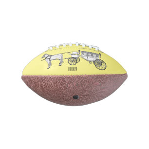 Ballon De Foot dessin animé mariage cheval & calèche
