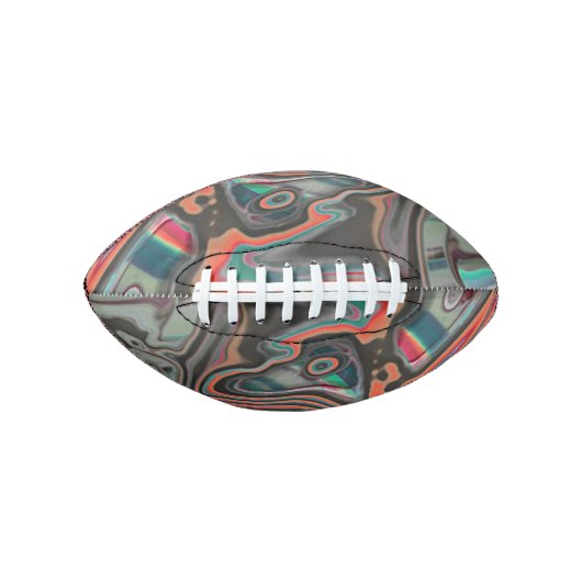 Ballon De Foot Déversement de traces dans le gris, corail vivant  (Devant)