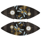 Ballon De Foot Dragonflies de Steampunk sur arrière - plan rayé b (Panneaux)