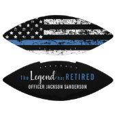 Ballon De Foot Drapeau américain de la Ligne Bleue Mince (Panneaux)