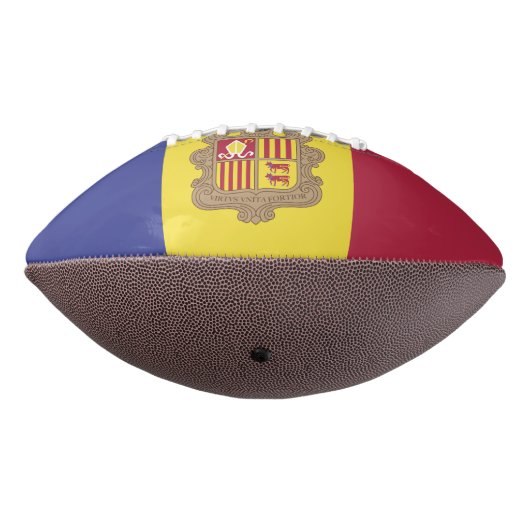 Ballon De Foot drapeau d'Andorre (Tourné à 270°)
