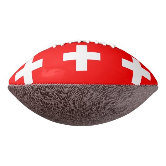Ballon De Foot Drapeau de football américain patriotique suisse (Tourné à 270°)
