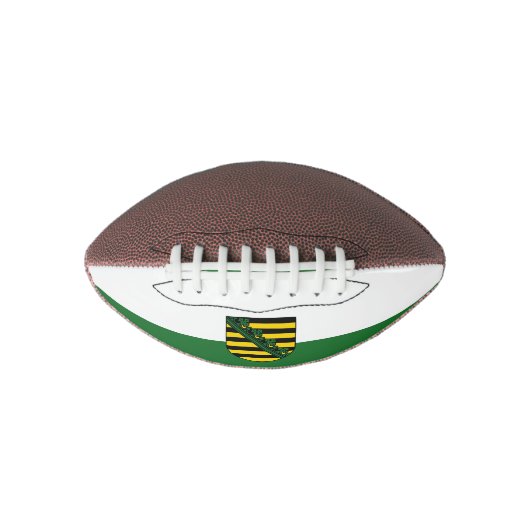 Ballon De Foot Drapeau de football saxon (Devant)