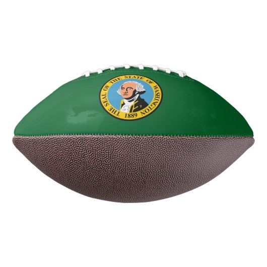Ballon De Foot Drapeau de Washington (Tourné à 270°)