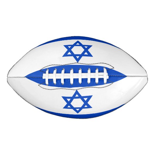 Ballon De Foot Drapeau Israël étoile bleue de David (Devant)