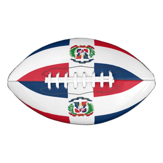 Ballon De Foot Drapeau République Dominicaine Football (Devant)