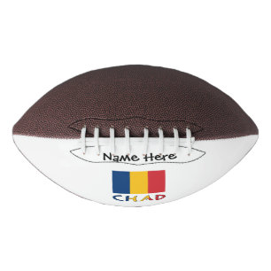 Ballon De Foot Drapeau tchadien du Tchad Personnalisation noire