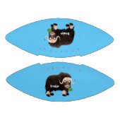 Ballon De Foot Drôle dessin animé de boeuf musqué (Panneaux)