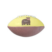 Ballon De Foot Drôle joyeux yak mangeant de l'herbe dessin d'illu (Tourné à 90°)