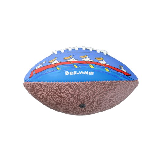 Ballon De Foot Drôle pélicans rameurs dessin animé (Tourné à 270°)