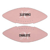 Ballon De Foot Élégant nom de monogramme rose rousse football (Panneaux)