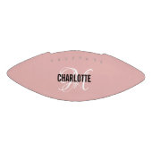 Ballon De Foot Élégant nom de monogramme rose rousse football (Panneau)