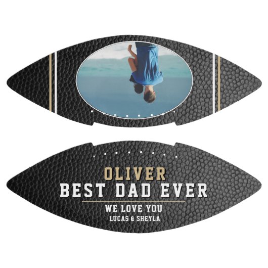 Ballon De Foot En cuir Imprimer Meilleur papa Jamais Père`Photo d (Panneaux)