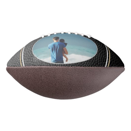 Ballon De Foot En cuir Imprimer Meilleur papa Jamais Père`Photo d (Tourné à 90°)