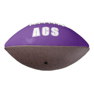 Ballon De Foot Équipe aux couleurs de l'école violet et blanc