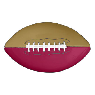 Ballon De Foot Équipe de collège Couleurs Maroon/Mix d'or Footbal