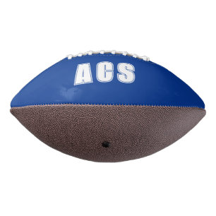 Ballon De Foot Équipe de couleurs scolaires bleu royal et blanc