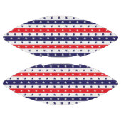 Ballon De Foot Étoiles et bandes rouges, blanches et bleues (Panneaux)