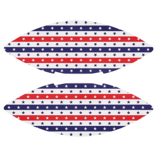 Ballon De Foot Étoiles et bandes rouges, blanches et bleues (Panneaux)