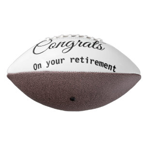 Ballon De Foot Félicitations minimales simples nom de la retraite