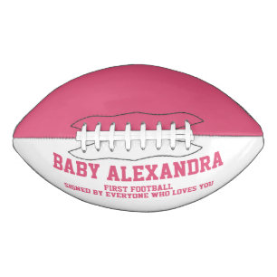 Ballon De Foot Fête de naissance de bébé fille rose