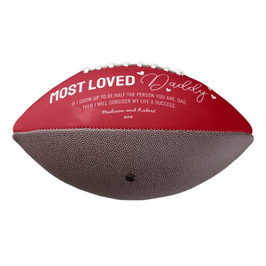 Ballon De Foot Fête des pères papa le plus aimé (Tourné à 270°)