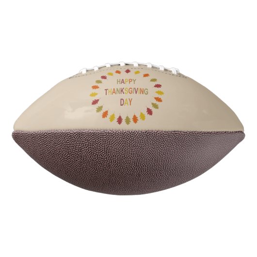 Ballon De Foot Feuilles de chêne de Thanksgiving (Tourné à 270°)