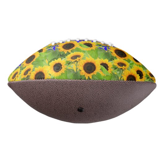 Ballon De Foot Fleurs de soleil - drapeau ukrainien Paix Liberté  (Tourné à 270°)