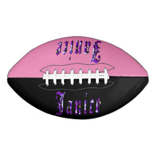 Ballon De Foot Floral Violet Janice Nom, Football