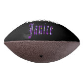 Ballon De Foot Floral Violet Janice Nom, Football (Tourné à 270°)