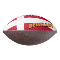 Football américain avec drapeau danois / Danemark