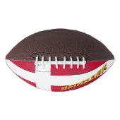 Ballon De Foot Football américain avec drapeau danois / Danemark (Devant)