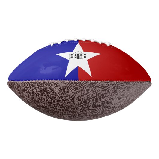 Ballon De Foot Football américain avec drapeau de San Antonio (Tourné à 270°)