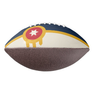 Ballon De Foot Football américain avec drapeau de Tulsa, Oklahoma