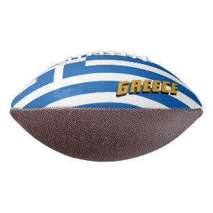 Ballon De Foot Football américain avec drapeau grec / Grèce