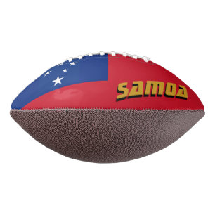 Ballon De Foot Football américain avec drapeau samoan / Samoa