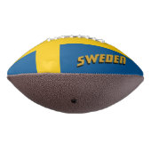 Ballon De Foot Football américain avec drapeau suédois / Suède (Tourné à 270°)