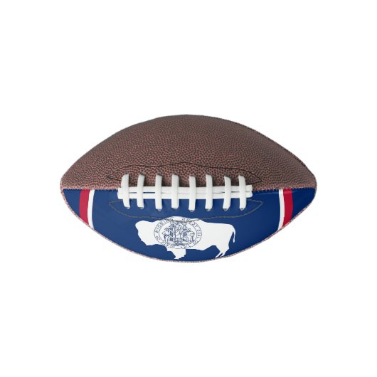 Ballon De Foot Football américain patriotique Drapeau du Wyoming (Devant)