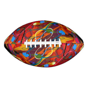 Ballon De Foot Football d'art Abstrait