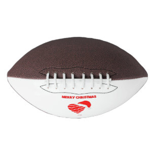 Ballon De Foot Football de Noël Père Noël Heart