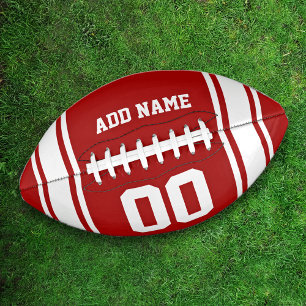 Ballon De Foot Football Jersey Red Blanc Personnalisé