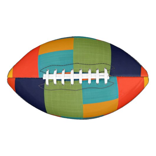 Ballon De Foot Football Patchwork coloré (Devant)