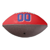 Ballon De Foot Football Personnalisé BLEU ET BLANC ROUGE (Tourné à 270°)