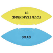 Ballon De Foot Football personnalisé bleu et jaune (Panneaux)