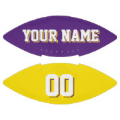Ballon De Foot Football Personnalisé Mauve Et Jaune BICOLORIÉ (Panneaux)