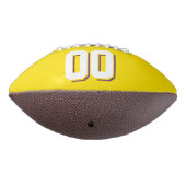 Ballon De Foot Football Personnalisé Mauve Et Jaune BICOLORIÉ (Tourné à 270°)